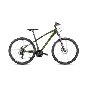 Велосипед 29" Spelli SX-2700 темно зелений із чорним  Фото №1